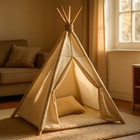 Fabriquer un tipi enfant en tissu et bois