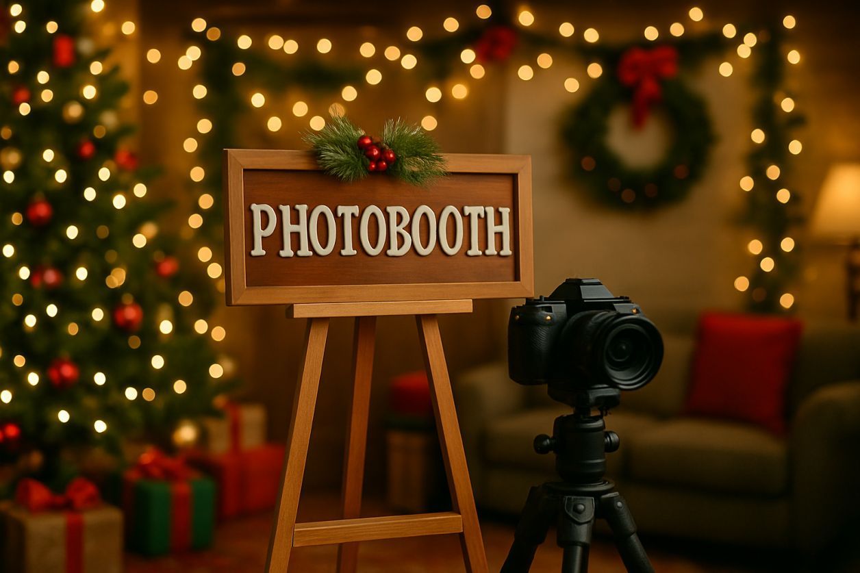 Un coin photobooth magique pour Noël