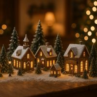 Support village de Noël DIY facile à créer