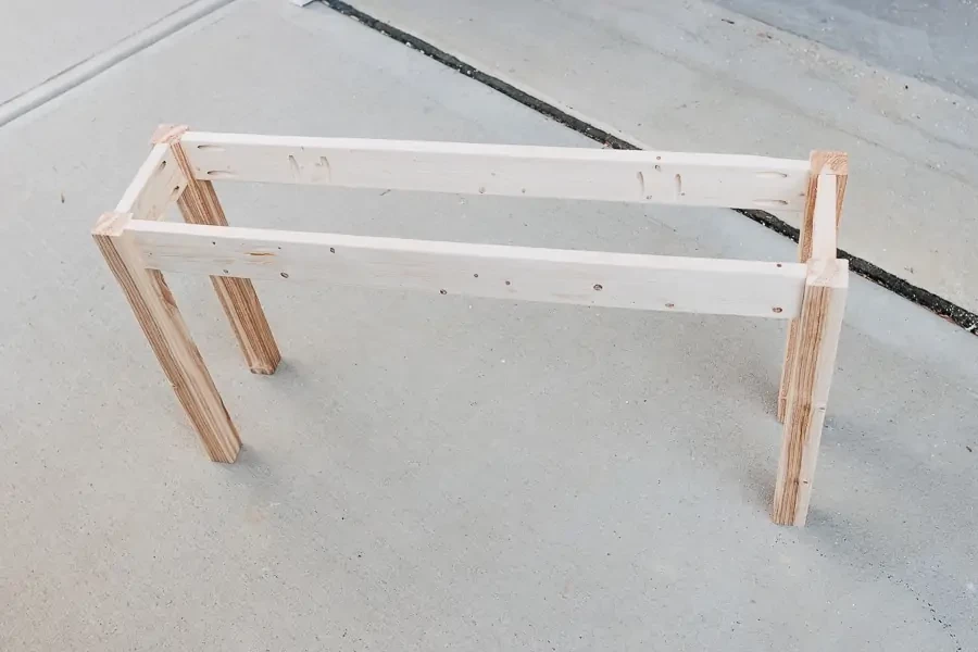 Cadre banc en bois