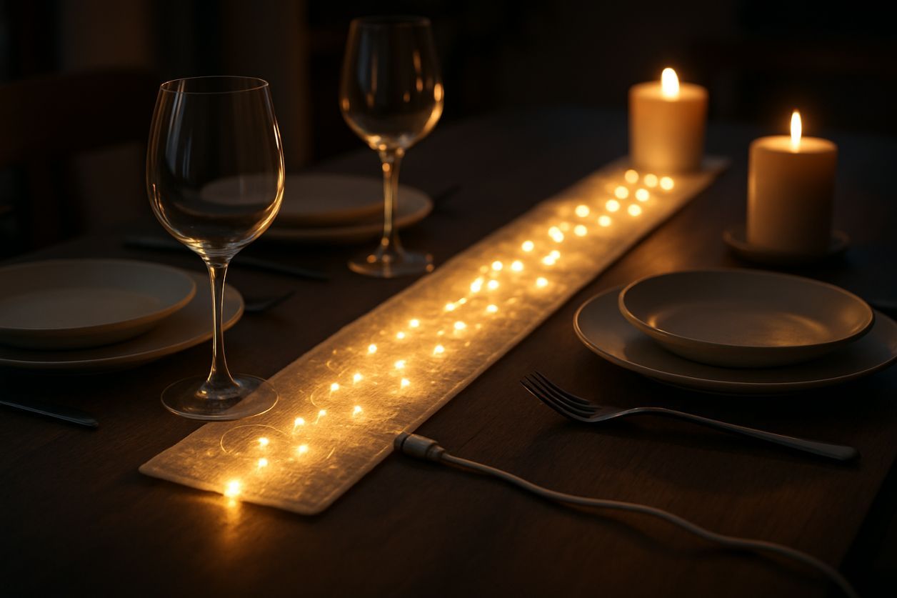 Chemin de table LED USB fait maison