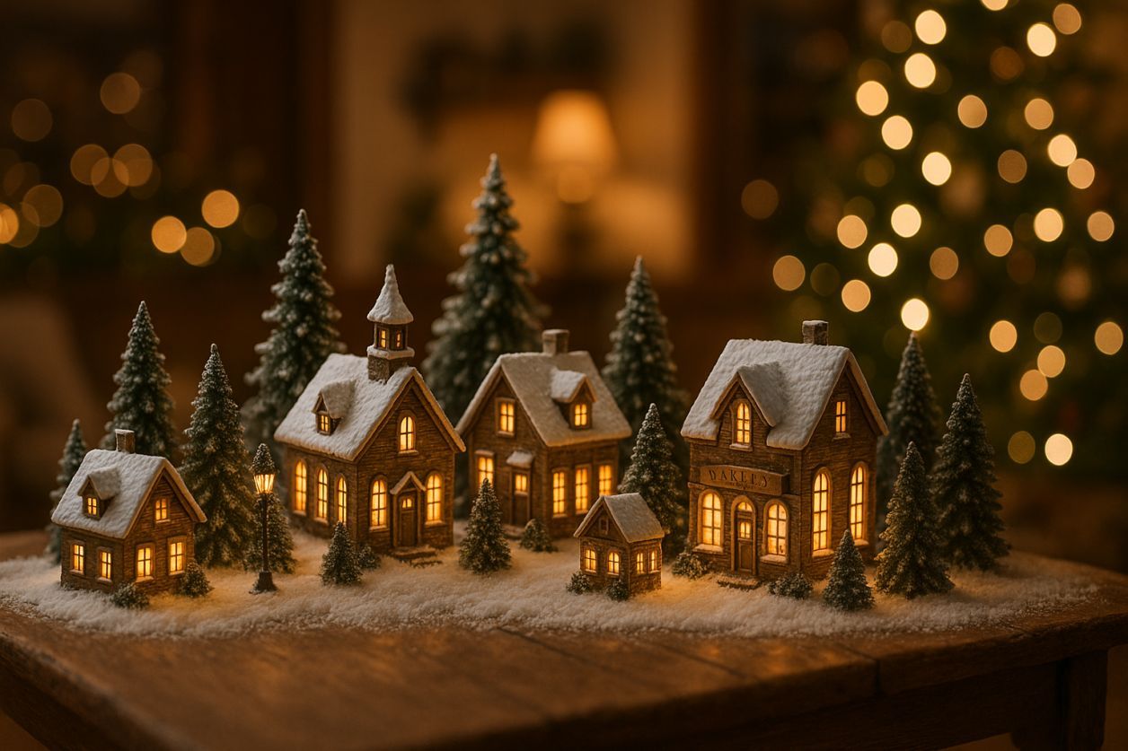 Support village de Noël DIY facile à créer