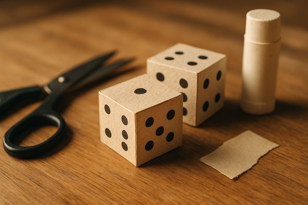 Créer facilement des dés en papier !