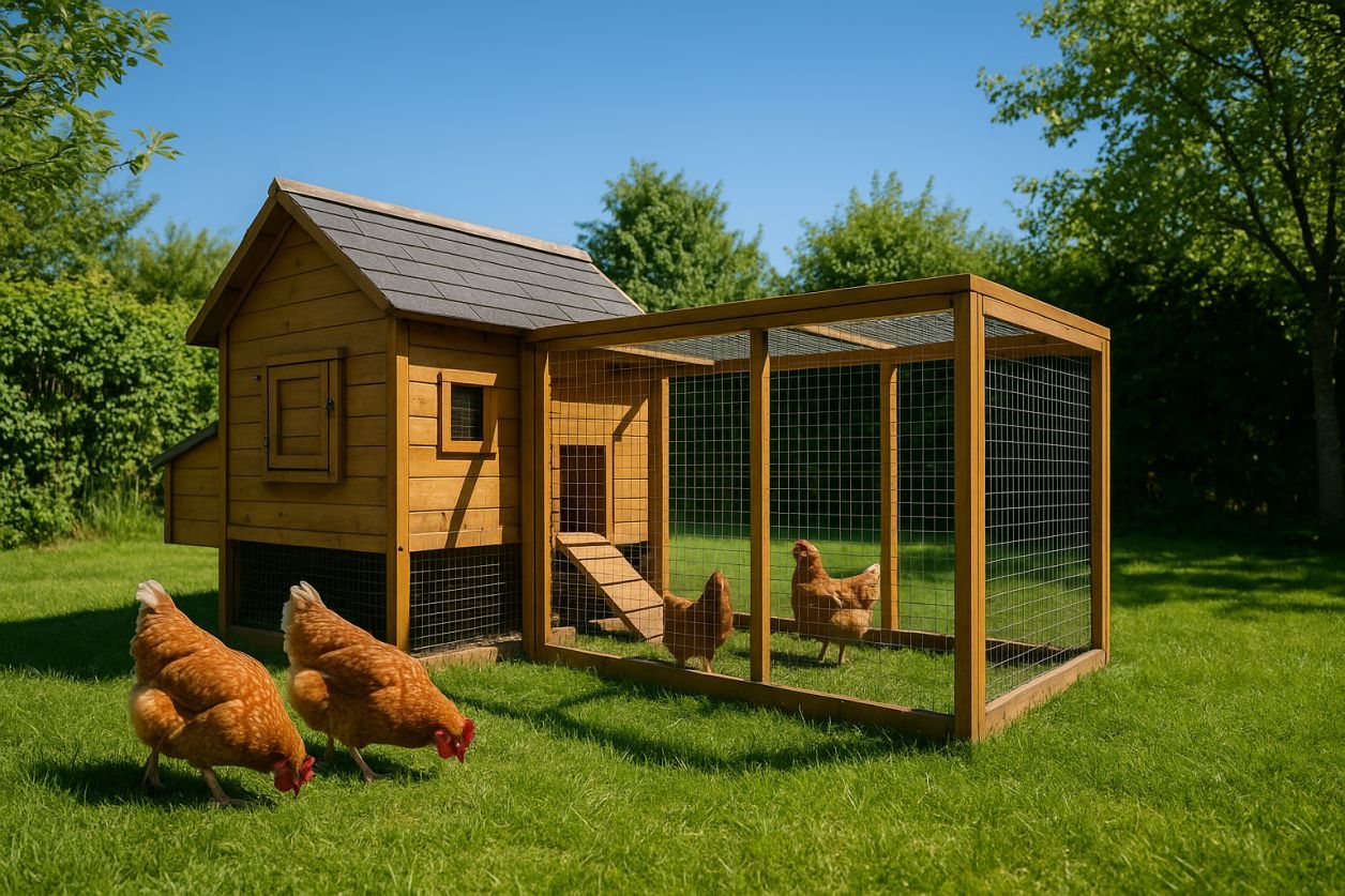 Construire un enclos à poules facilement