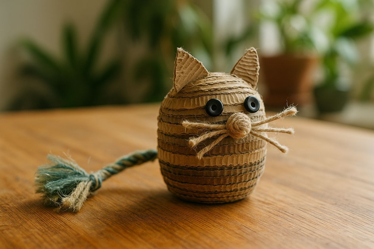Fabrique un jouet pour chat en 5 min