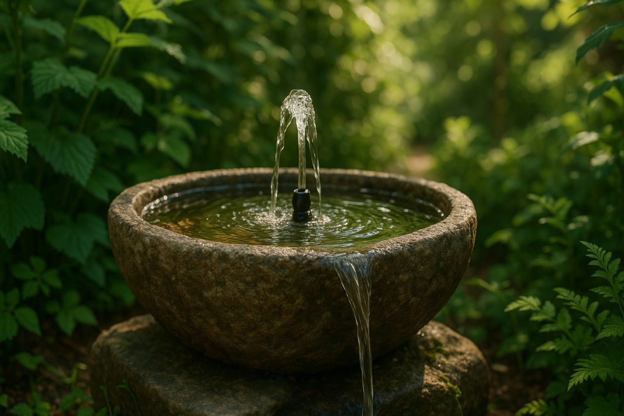 Fontaine de jardin DIY simple et rapide