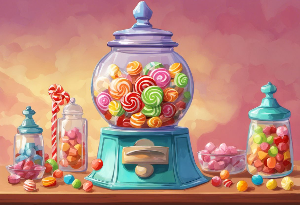 Illustration étape par étape : distributeur de bonbons fait maison