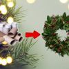 Surprenez vos invités avec une couronne de Noël faite de rouleaux de papier toilette !