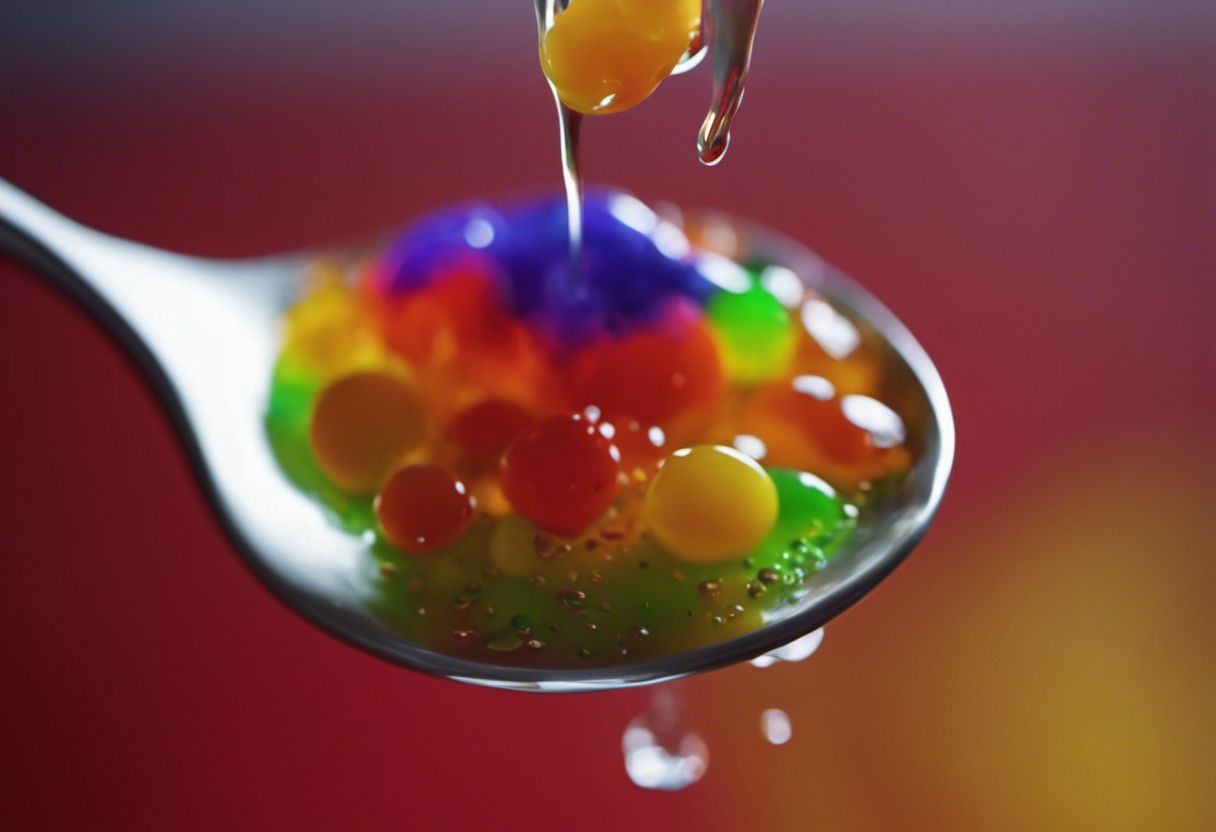 Texture hautement détaillée de slime multicolore en 4k