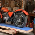 élévateur moto fait maison en bois