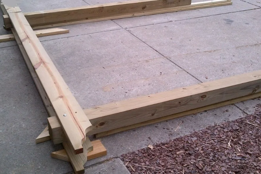 Assemblage angle pergola