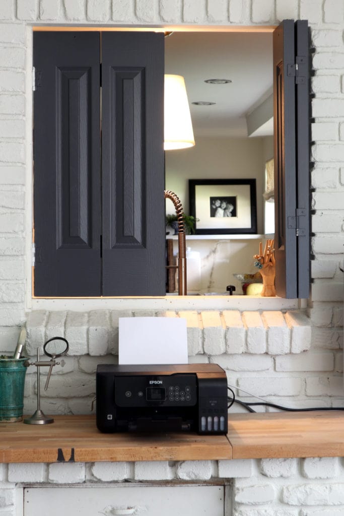 volet interieur pliant ouvert