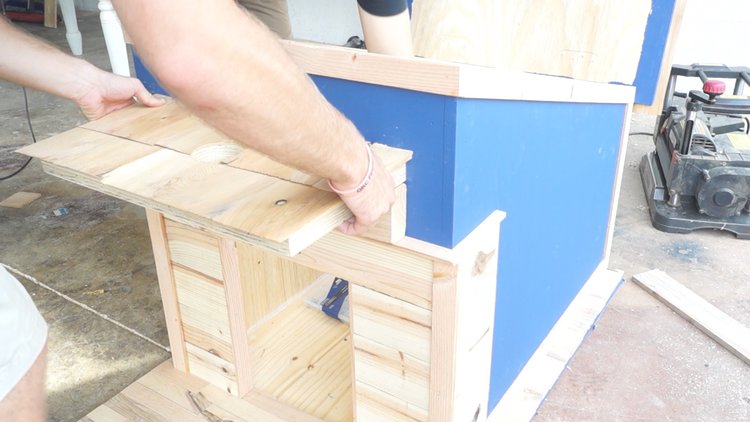 Fabrication du auvent